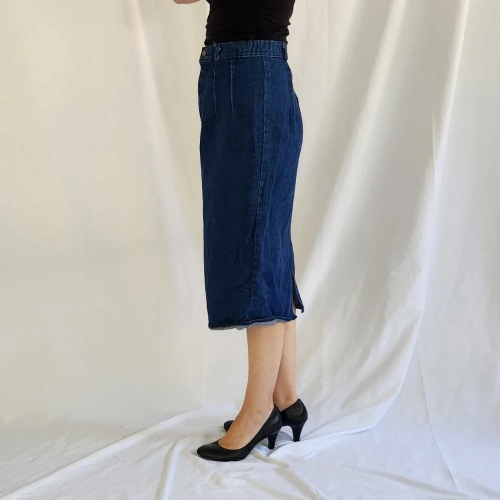 90s Denim Pencil Skirt‎
